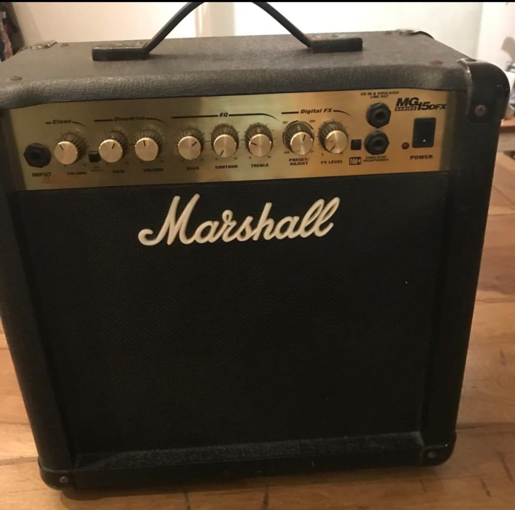 amp Marshall MG 15 DXF novo 2.500 reais
