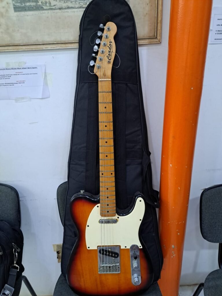guitarra condor modelo strato, com Hard case , regulada e cordas novas , R$1.200 reais ,estado de nova